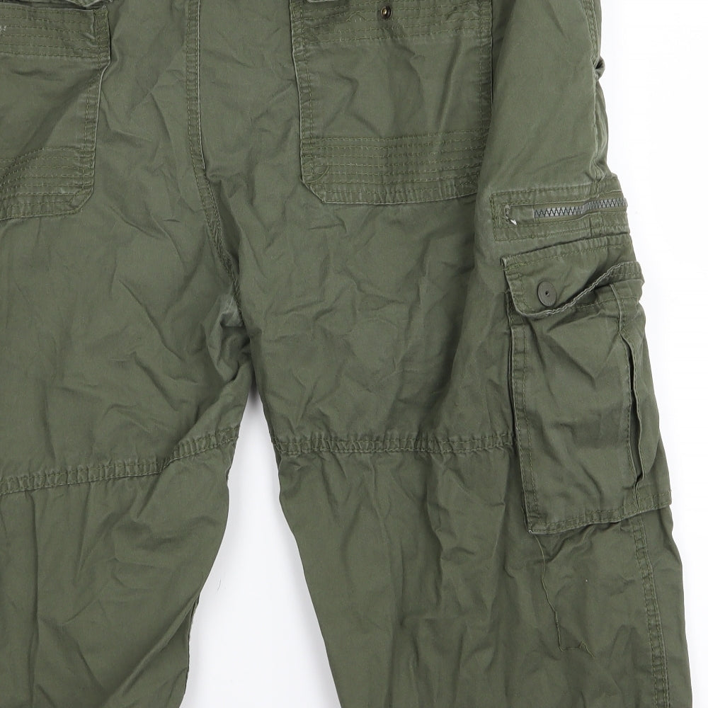 Pierre Cardin Mens Green   Cargo Shorts Size 2XL
