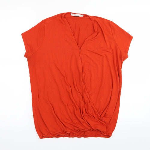 Asda George Womens Orange   Basic T-Shirt Size 12