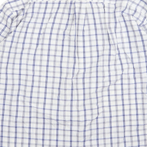 Preworn Mens Blue Check   Button-Up Size L
