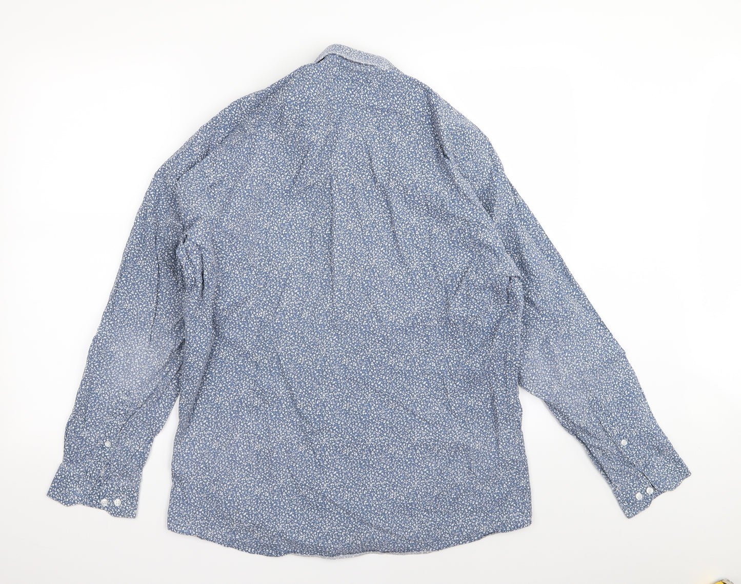 Cedar Wood State Mens Blue Floral   Button-Up Size 16.5