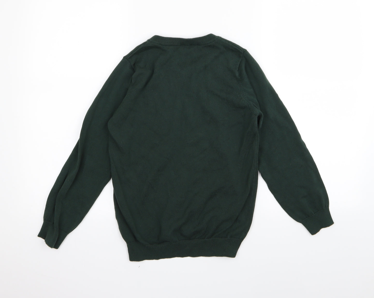 TU school Boys Green   Pullover Jumper Size 10 Years  - School jumper