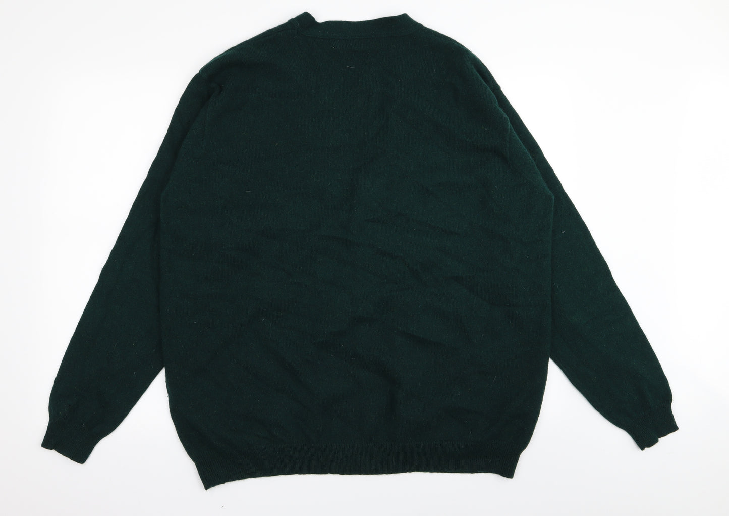 Woolovers Mens Green   Cardigan Jumper Size XL