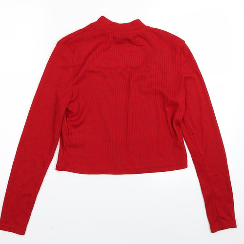Divided by H&M Womens Red   Basic T-Shirt Size 12