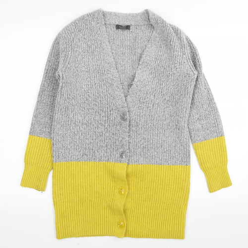 Primark Womens Grey   Cardigan Jumper Size 4
