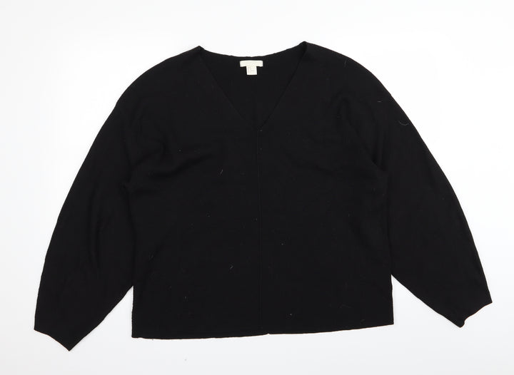 H&M Womens Black Pullover Jumper Size 12