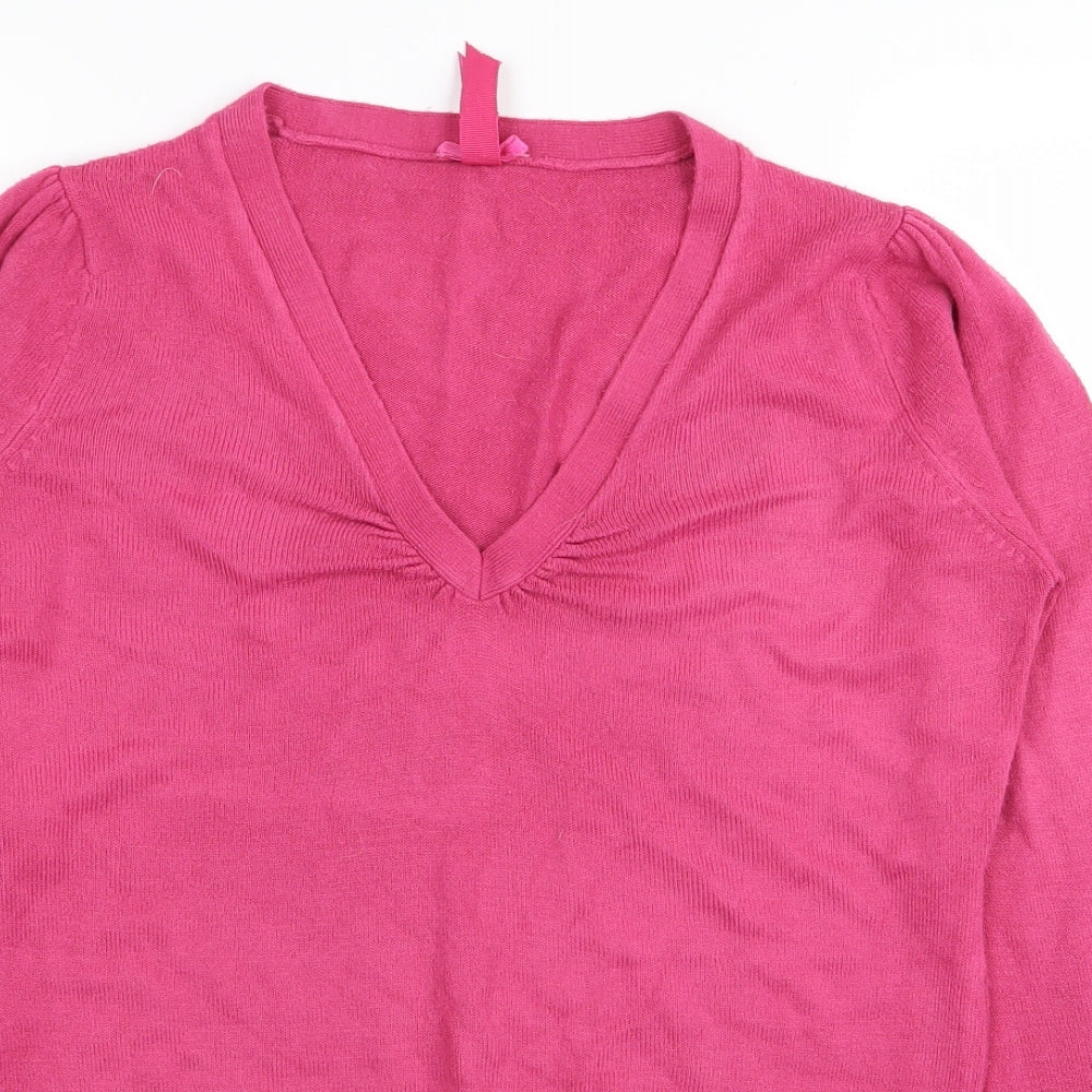 made with love Womens Pink   Basic T-Shirt Size 10