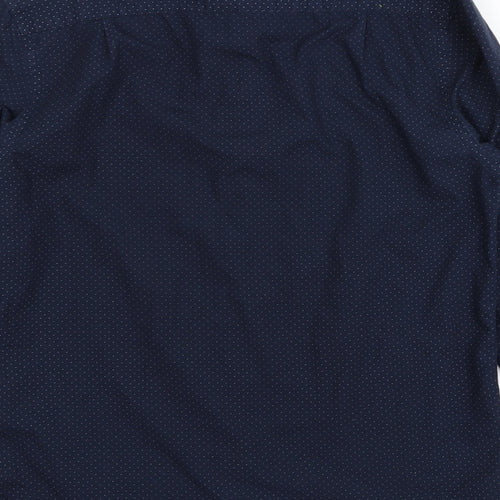 F&F Mens Blue Polka Dot   Button-Up Size S