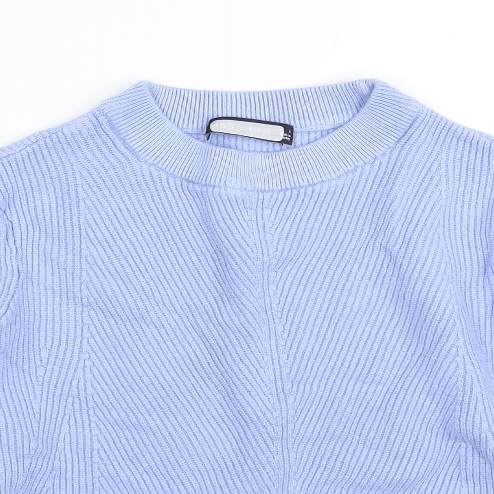 M&S Womens Blue   Pullover Jumper Size S