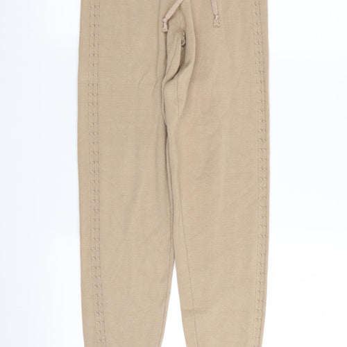 Yu & Me Womens Beige   Jogger Trousers Size S L30 in - Stretch waistband