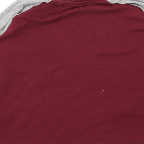 George Boys Red Animal Print  Basic T-Shirt Size 8-9 Years