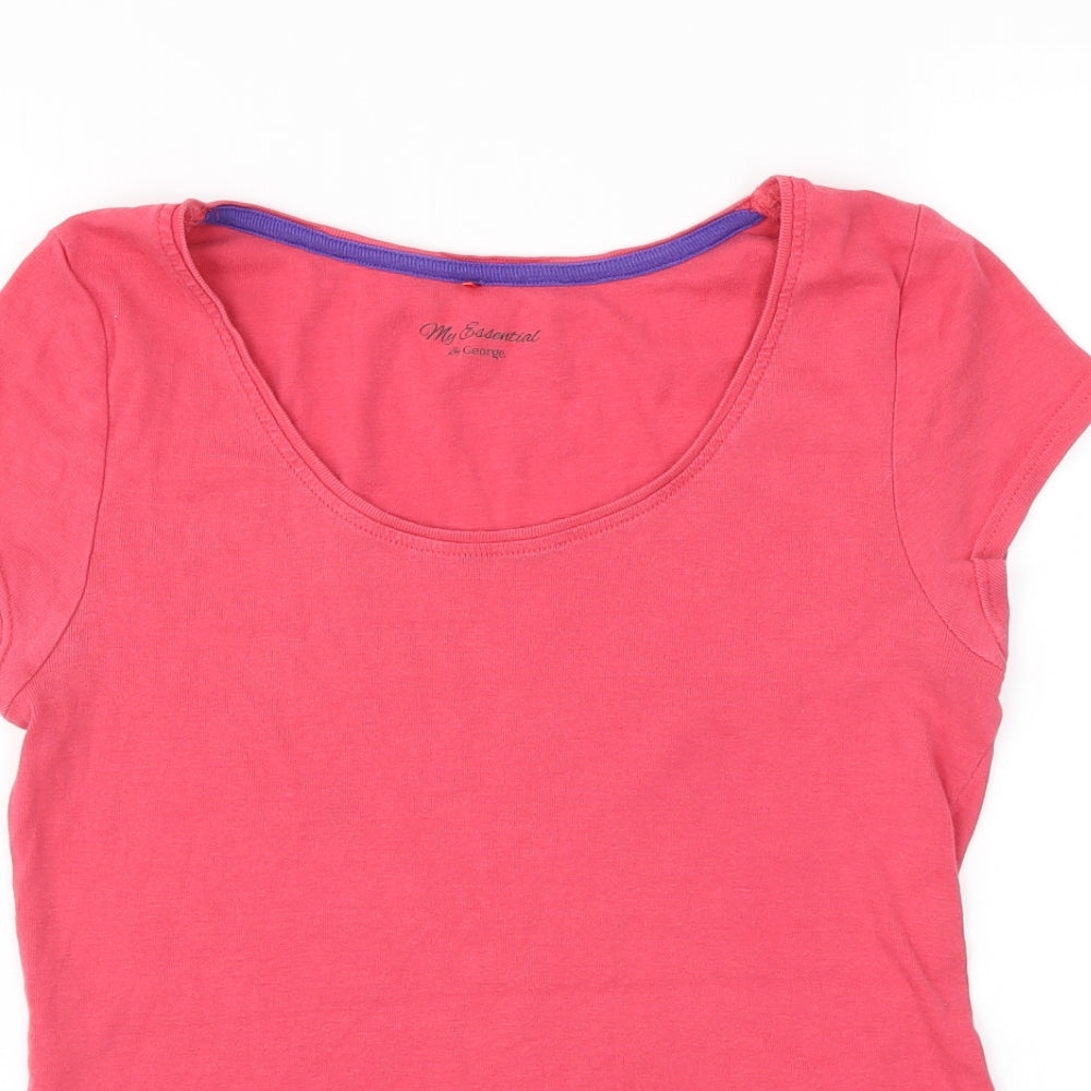 George Womens Red   Basic T-Shirt Size 12