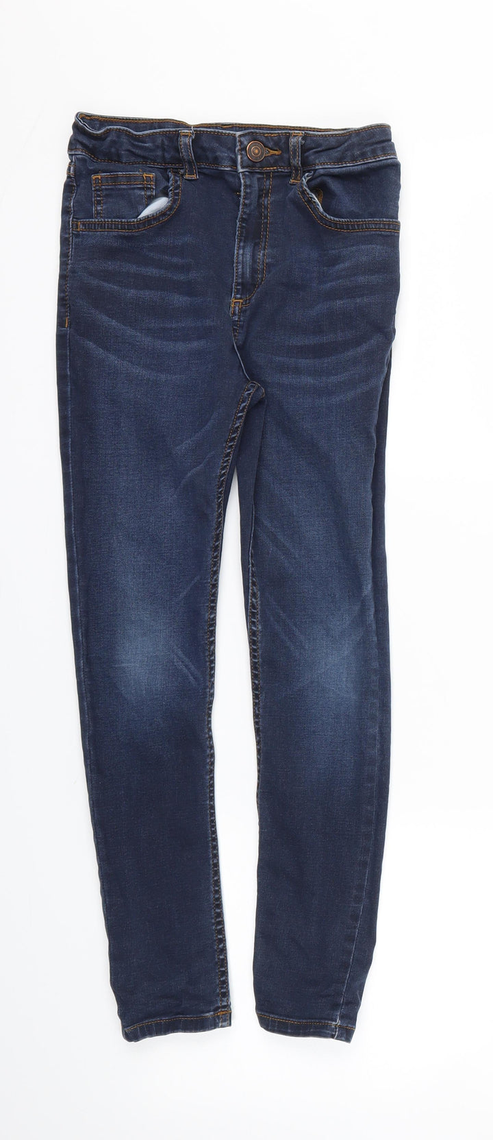 River Island Girls Blue Skinny Jeans Size 9 Years