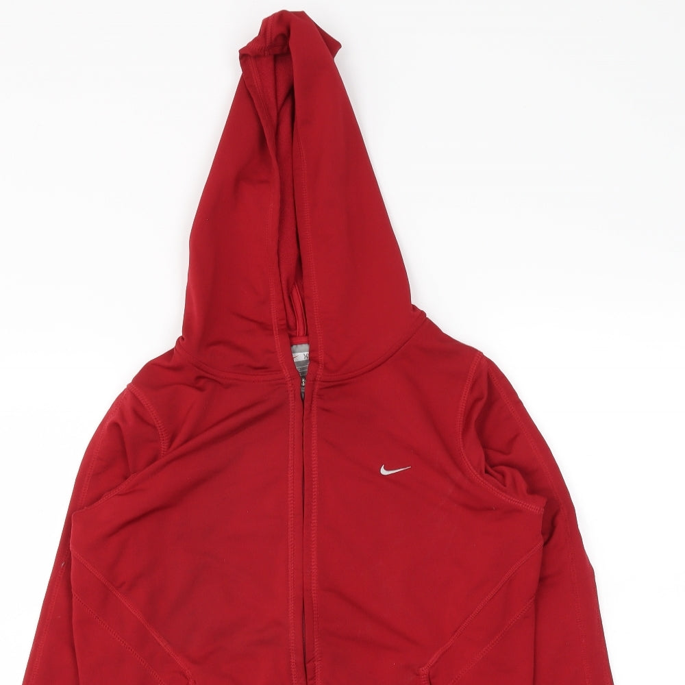 Nike Womens Red   Full Zip Jumper Size XS