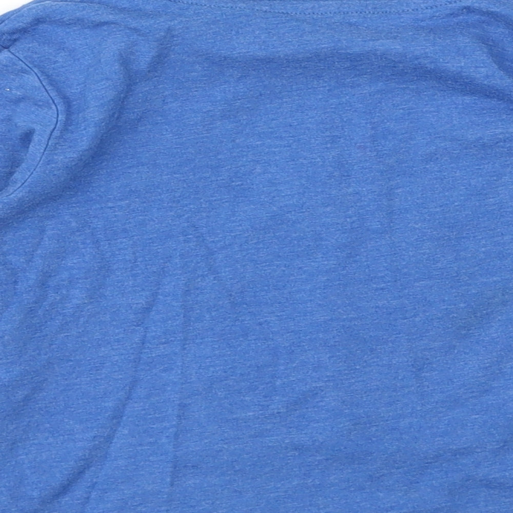 Primark Boys Blue Animal Print  Basic T-Shirt Size 3-4 Years