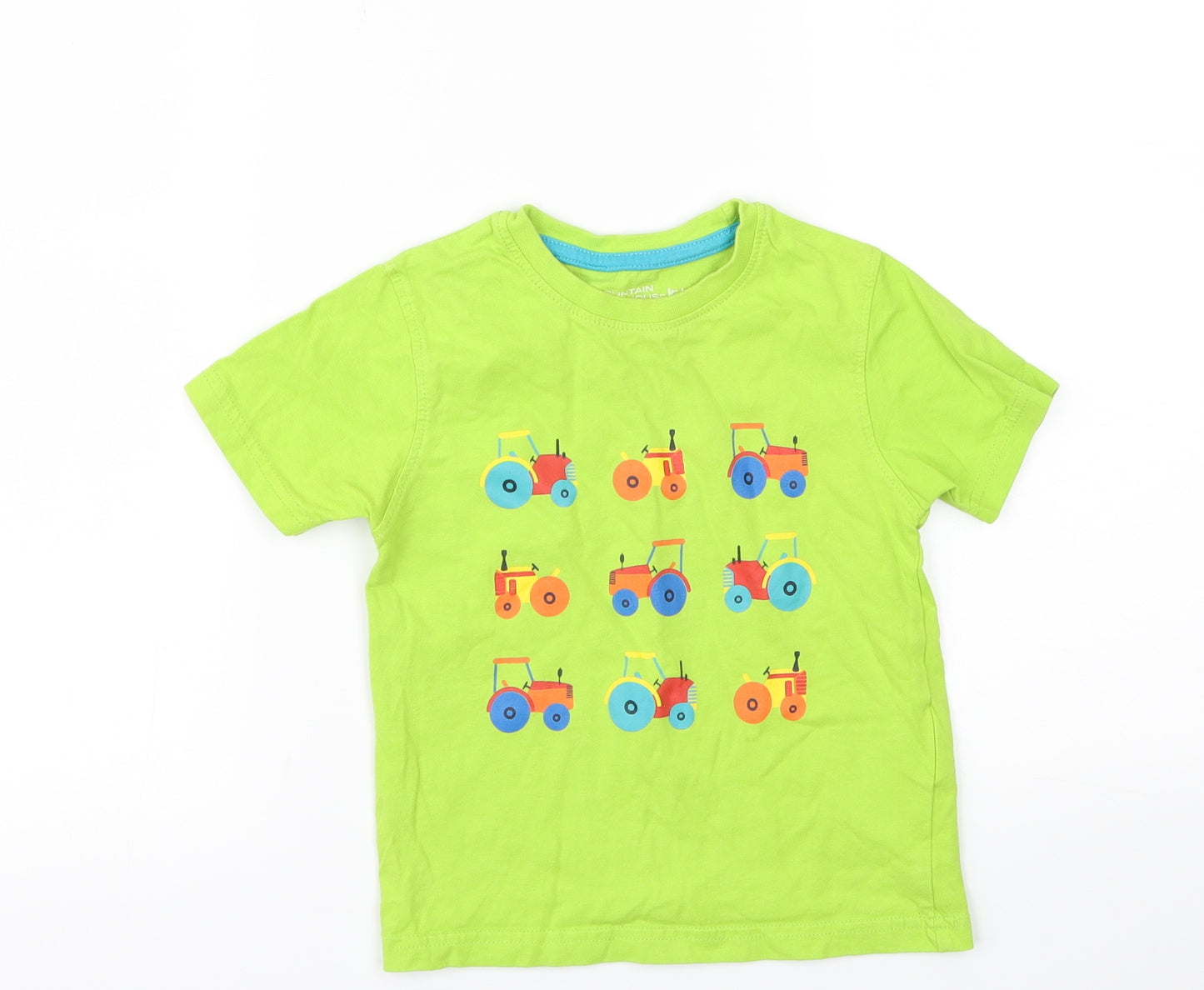 mounting Wearhouse Boys Green Animal Print  Basic T-Shirt Size 3-4 Years