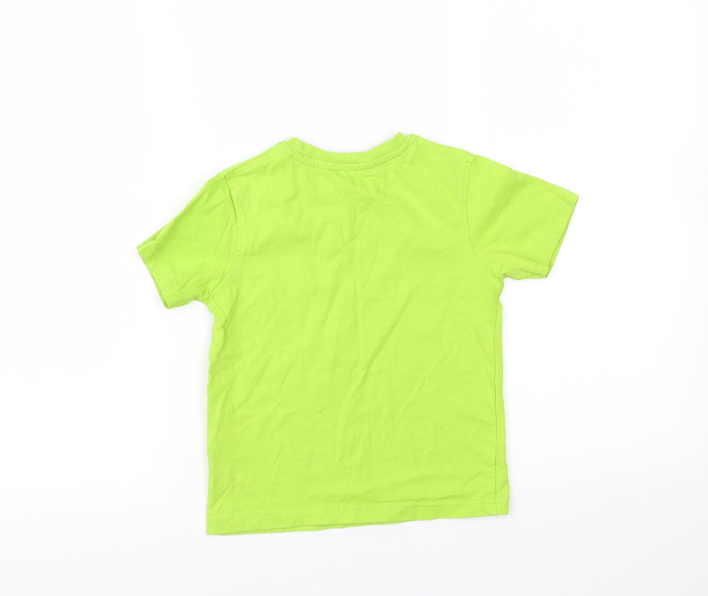 mounting Wearhouse Boys Green Animal Print  Basic T-Shirt Size 3-4 Years