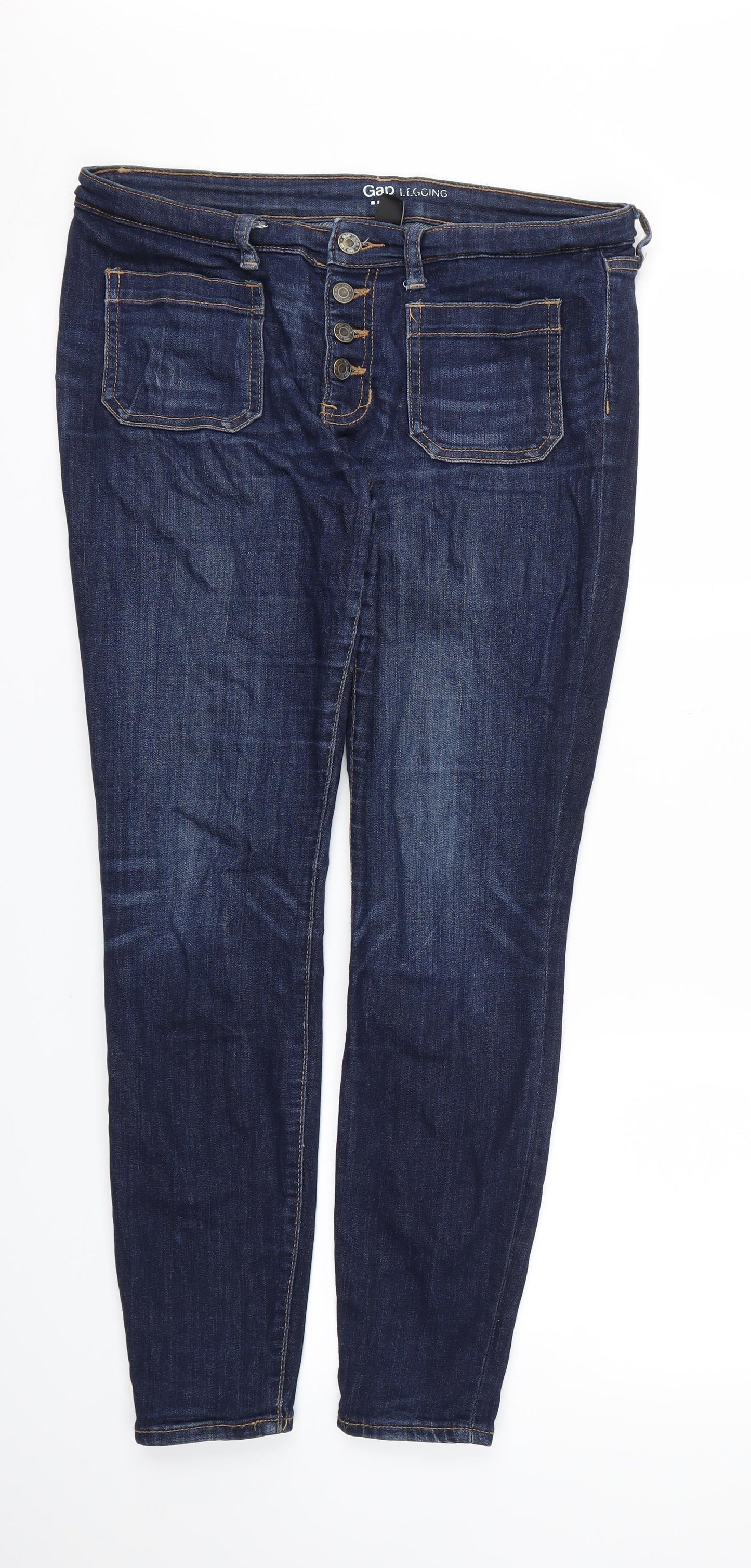 Gap Womens Blue   Skinny Jeans Size 12 L27 in