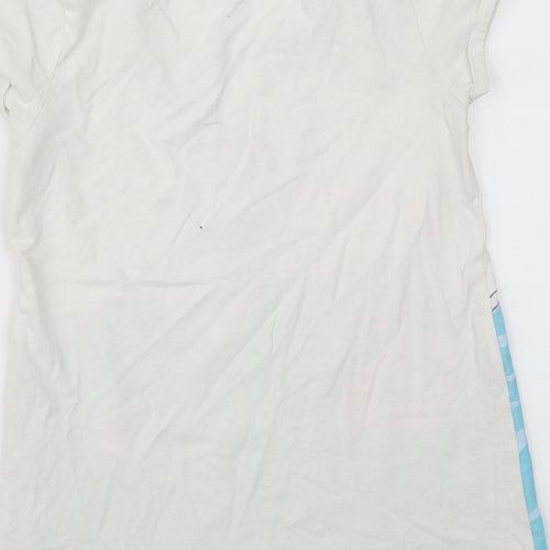 Gap Girls White Animal Print  Basic T-Shirt Size M