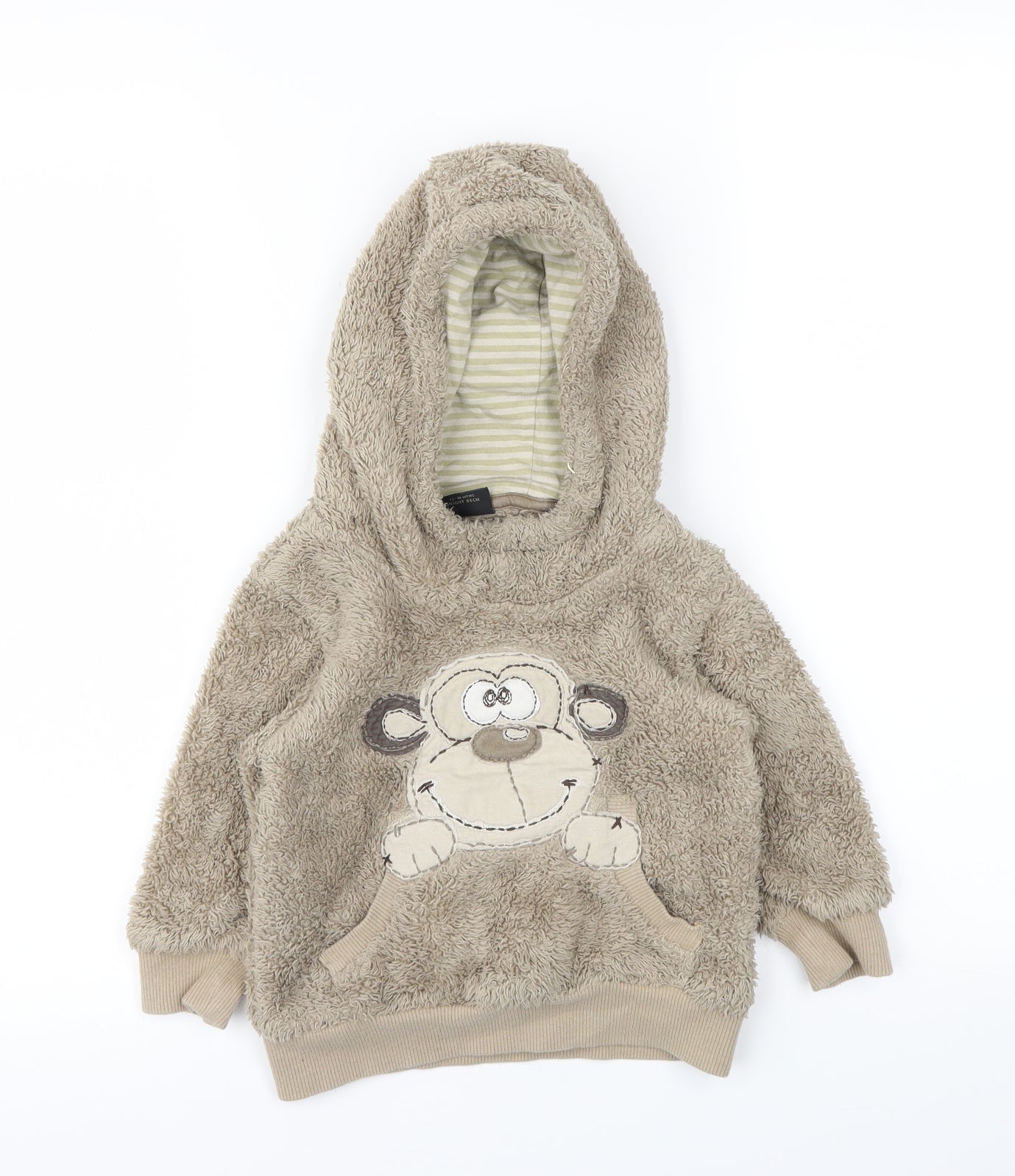 Next  Baby Brown Animal Print  Pullover Jumper Size 12-18 Months