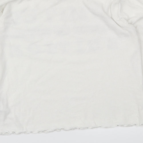 Primark Girls White   Basic T-Shirt Size 10-11 Years