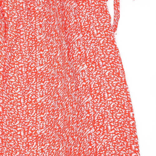 Papaya Womens Red Polka Dot  Fit & Flare  Size 10
