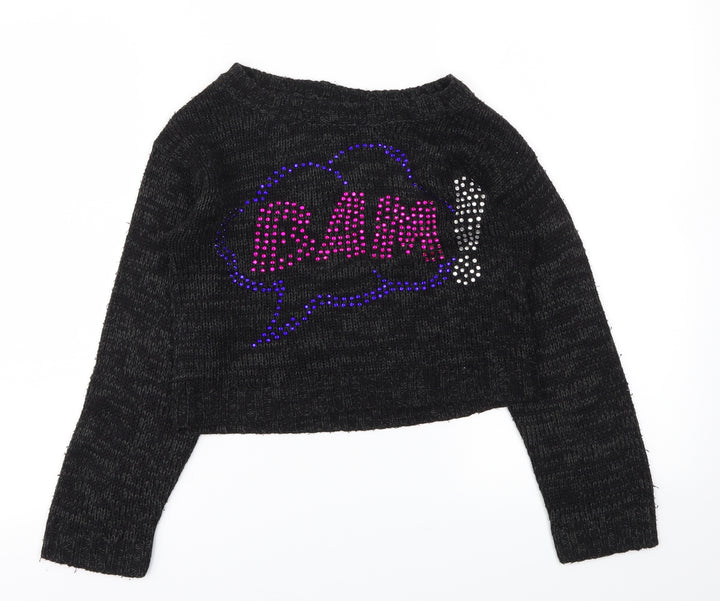 YD Girls Black   Pullover Jumper Size 10-11 Years