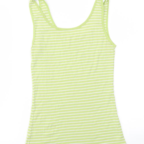 Peacocks Womens Green Polka Dot  Basic T-Shirt Size 14