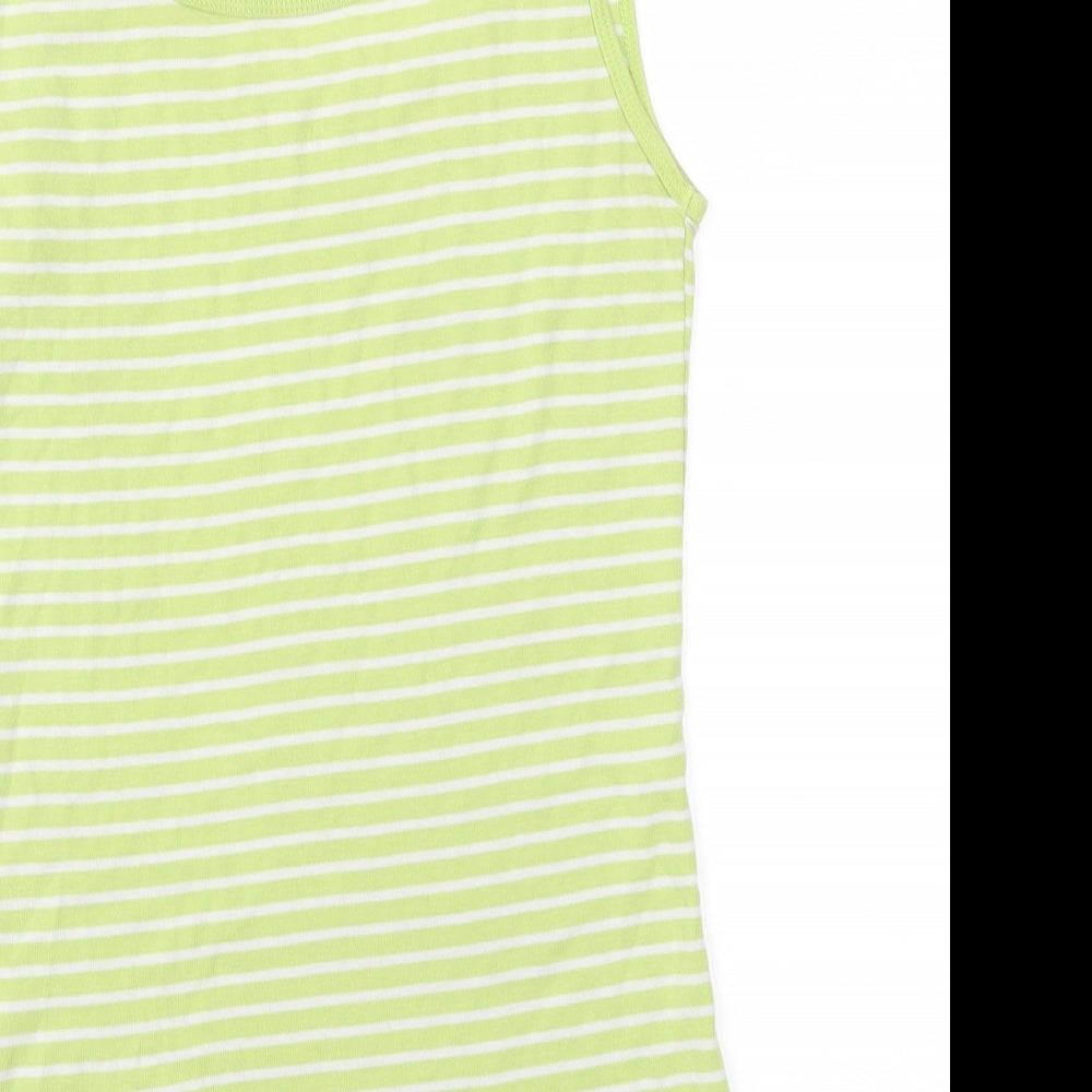 Peacocks Womens Green Polka Dot  Basic T-Shirt Size 14