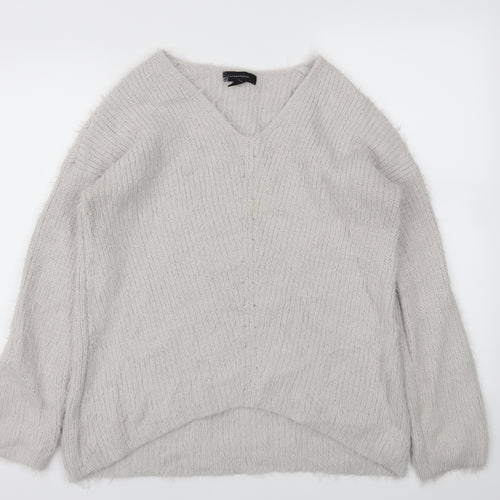 Primark Womens Grey   Pullover Jumper Size M