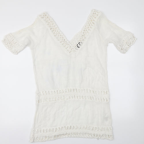 Topshop Womens White   Basic T-Shirt Size M