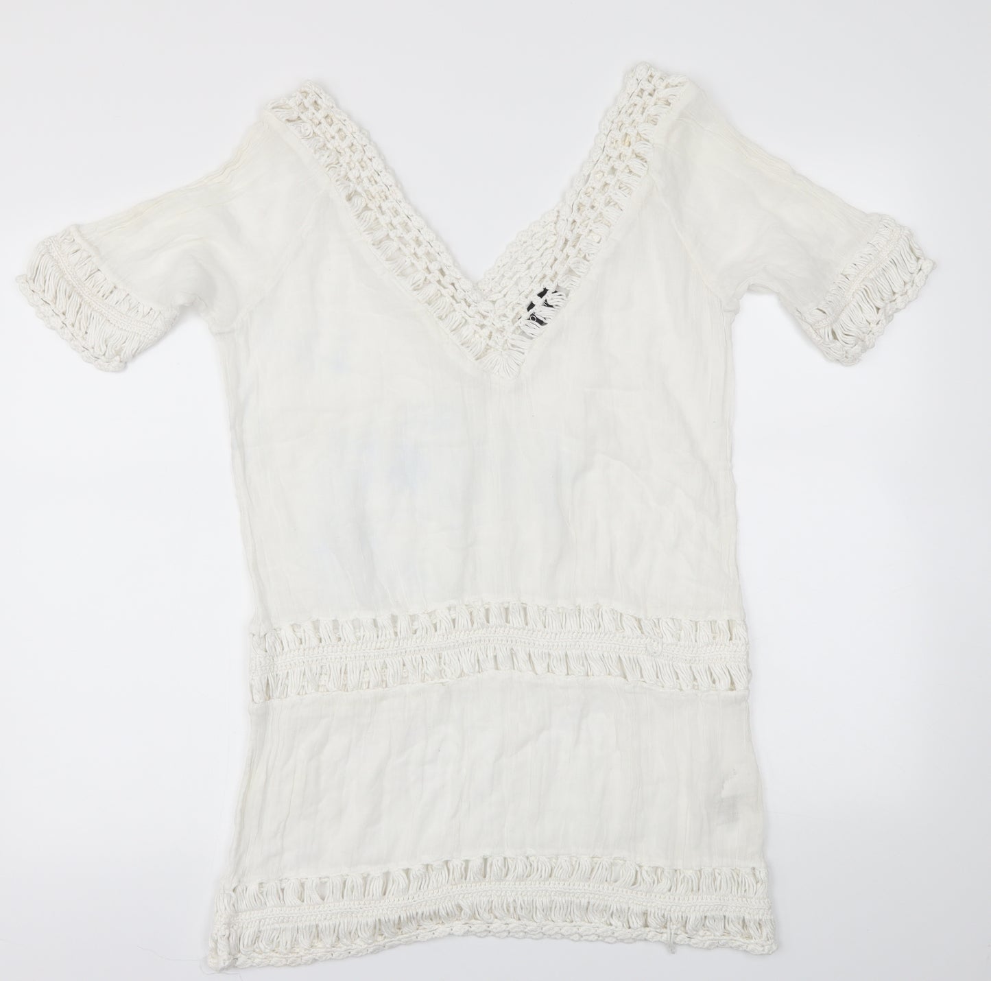 Topshop Womens White   Basic T-Shirt Size M