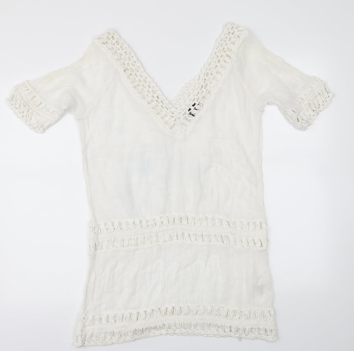 Topshop Womens White   Basic T-Shirt Size M