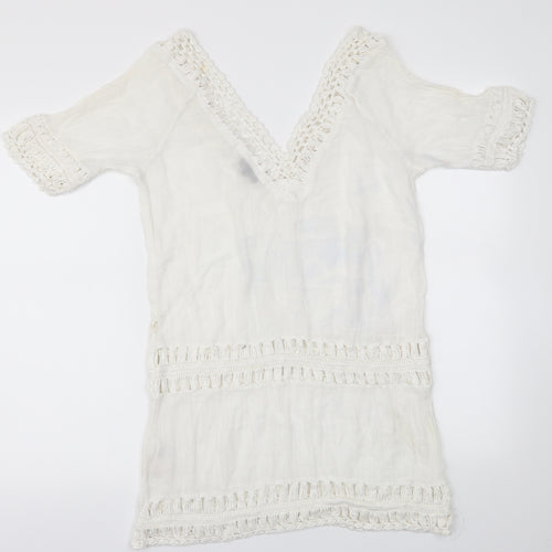 Topshop Womens White   Basic T-Shirt Size M