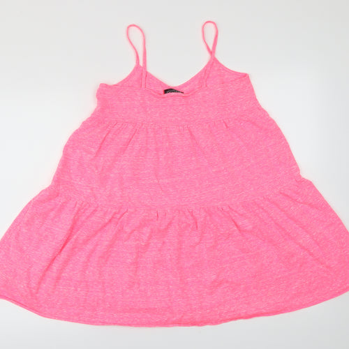 Topshop Womens Pink   Fit & Flare  Size 10
