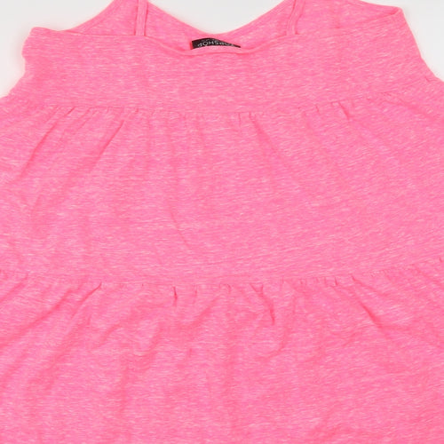 Topshop Womens Pink   Fit & Flare  Size 10