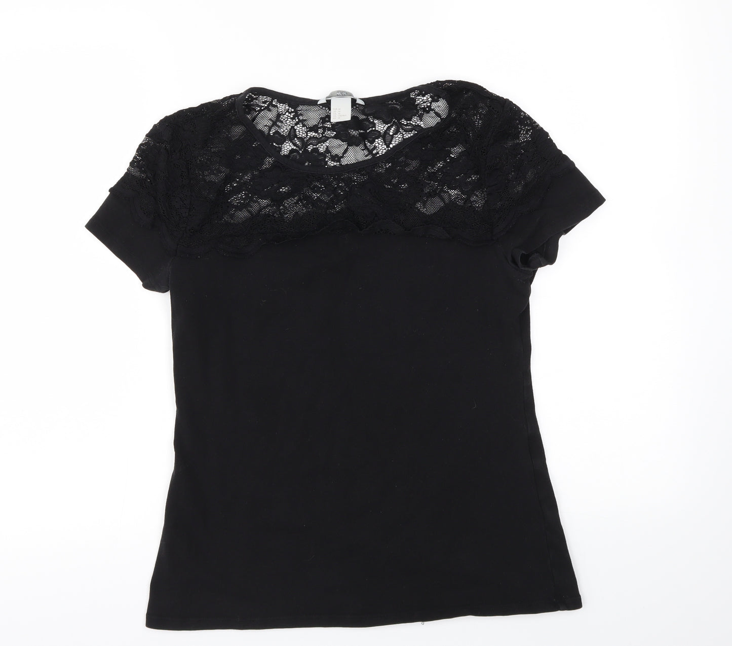 H&M Womens Black   Basic T-Shirt Size M