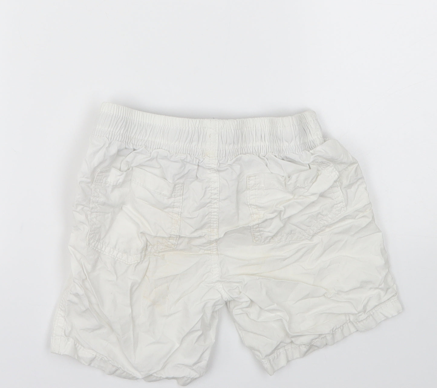 Matalan Boys White   Cargo Shorts Size 2-3 Years