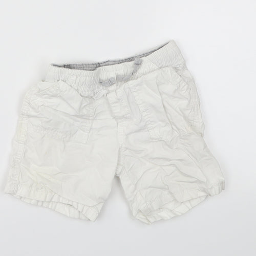 Matalan Boys White   Cargo Shorts Size 2-3 Years