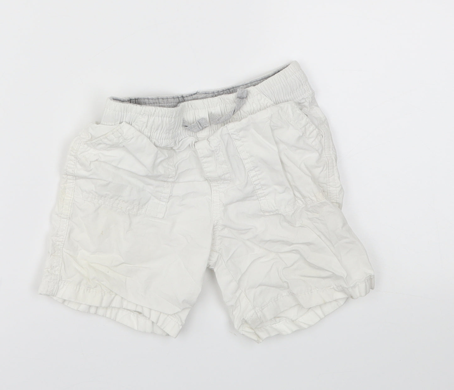 Matalan Boys White   Cargo Shorts Size 2-3 Years