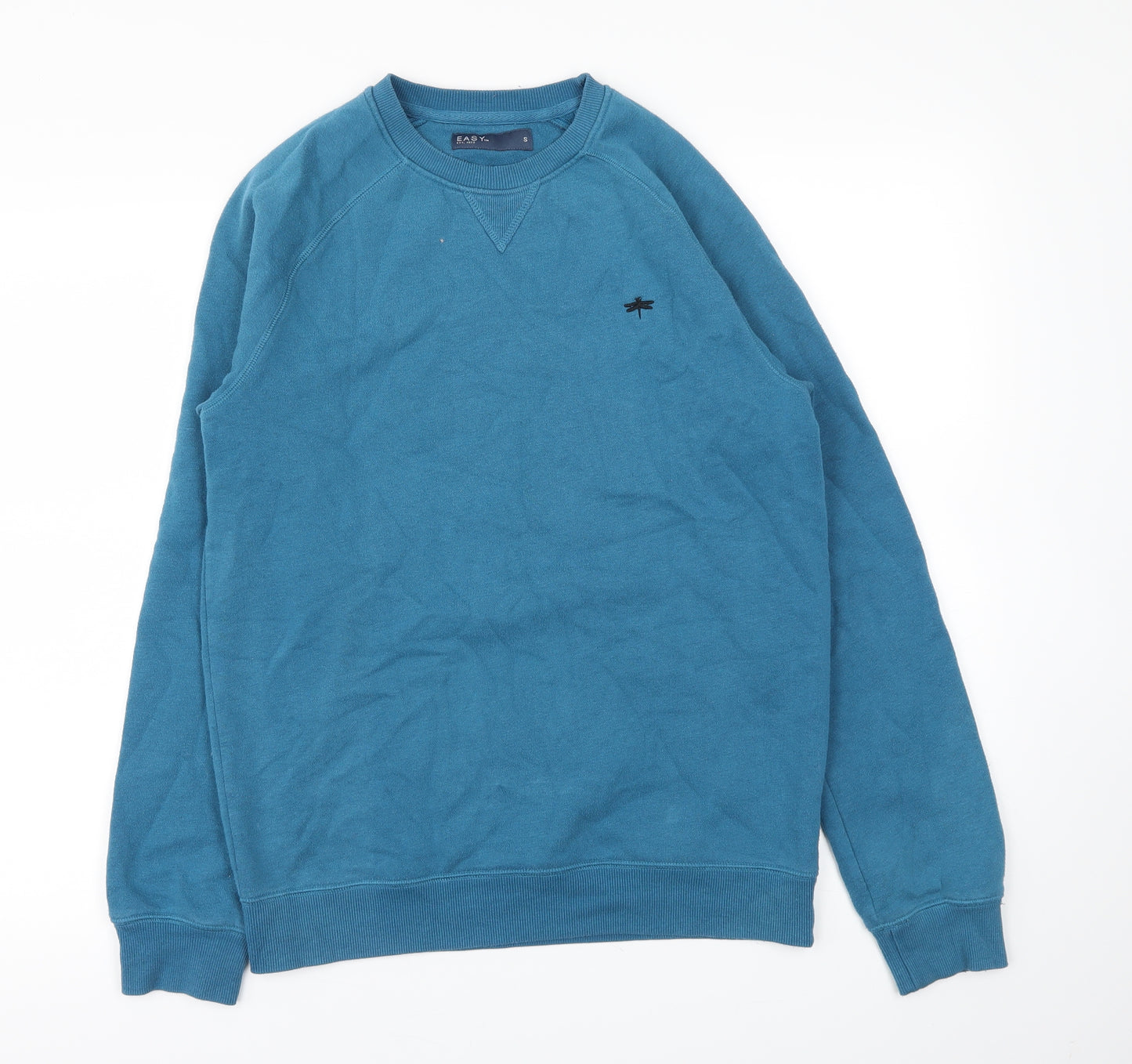 Easy Mens Blue   Pullover Sweatshirt Size S