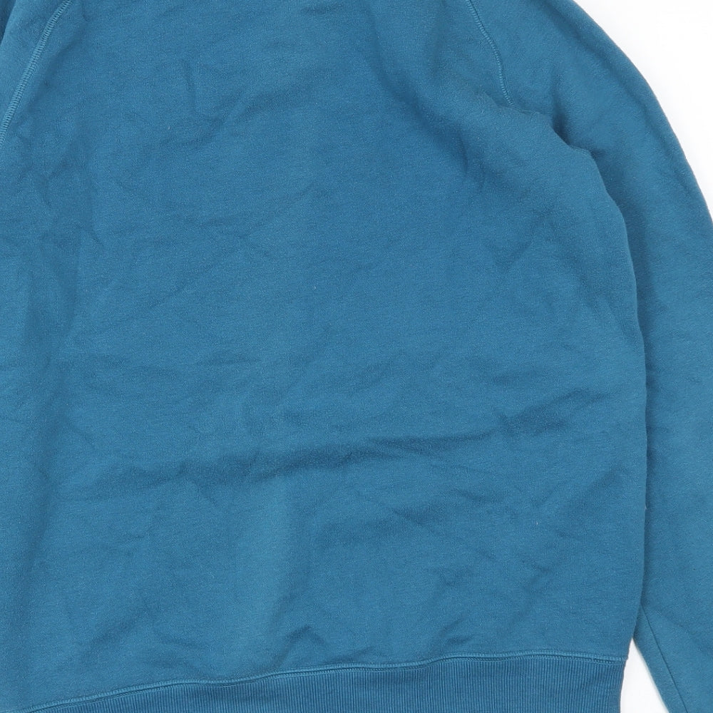 Easy Mens Blue   Pullover Sweatshirt Size S