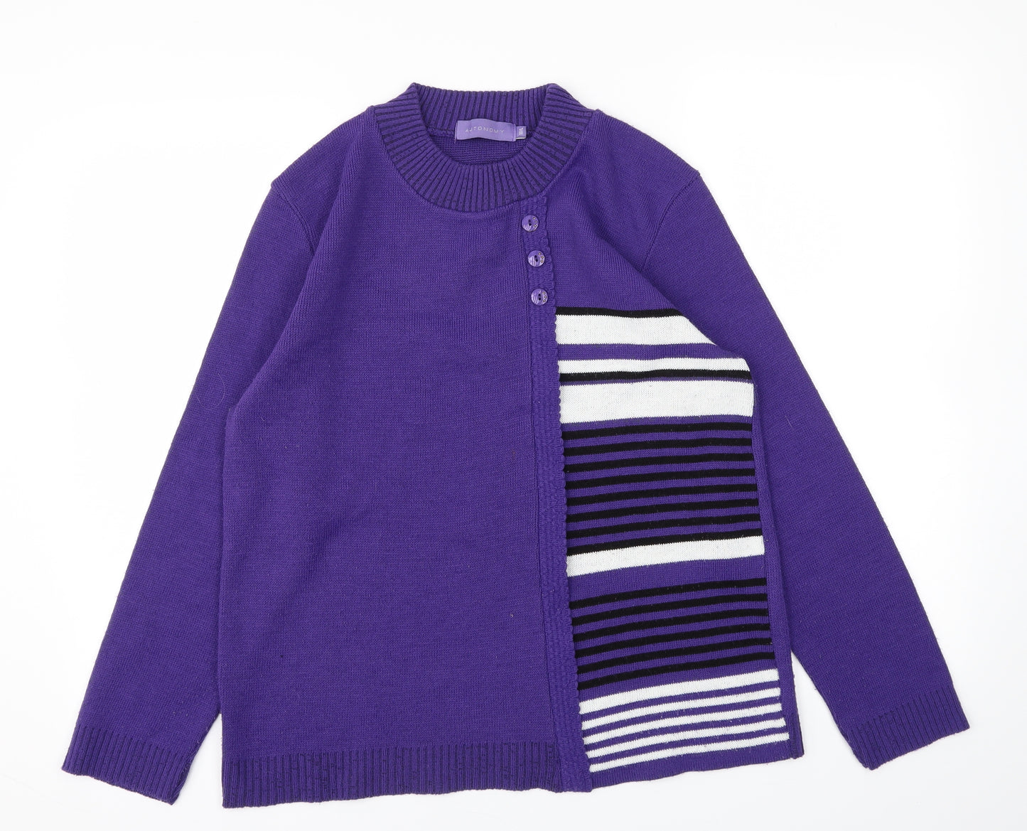 Autonomy Womens Purple   Cardigan Jumper Size M
