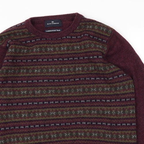 M&S Mens Red   Pullover Sweatshirt Size S