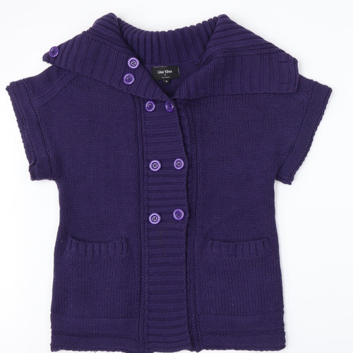 Chloe White Womens Purple   Full Zip Jumper Size 14