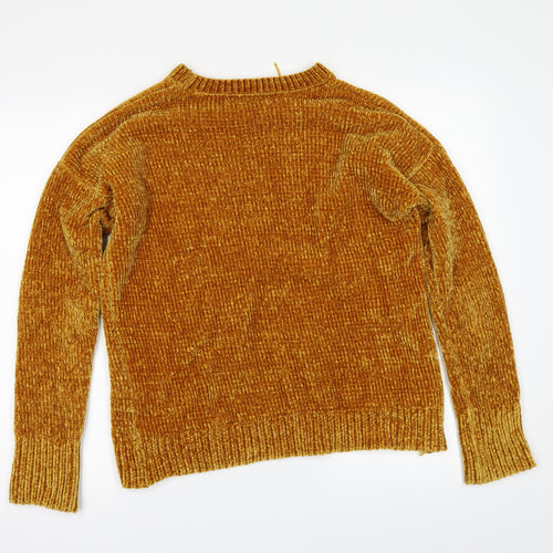 Primark Womens Yellow   Pullover Jumper Size 2XS