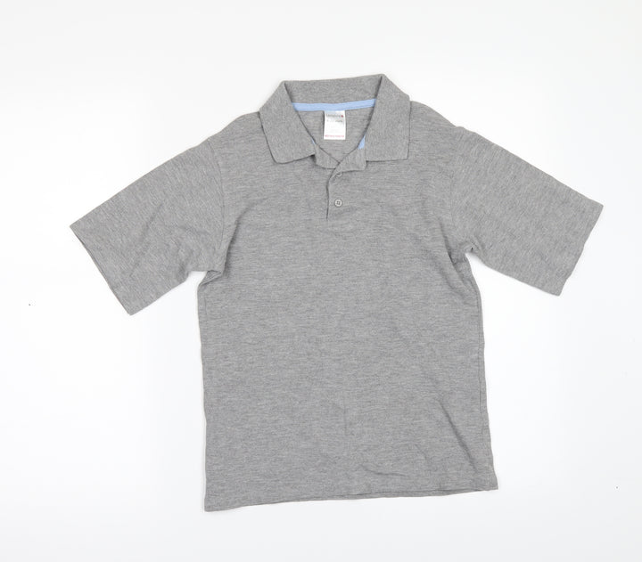Lady Bird Boys Grey Basic Polo Size 9-10 Years