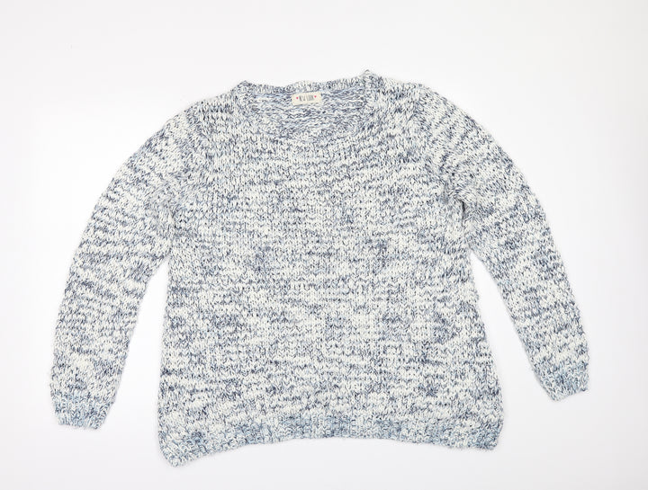 New Look Womens White   Pullover Jumper Size M