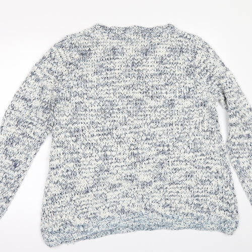 New Look Womens White   Pullover Jumper Size M