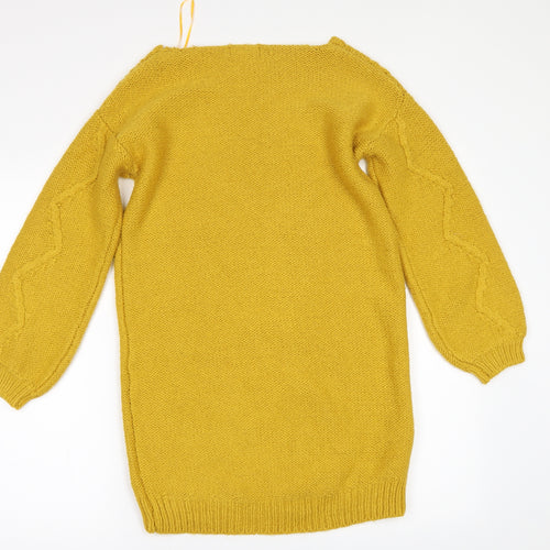 Papaya Womens Yellow   Pullover Jumper Size S