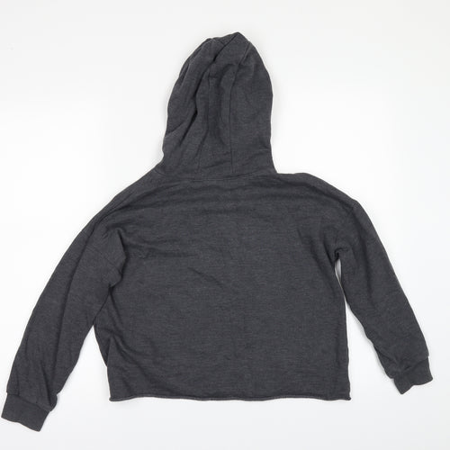 NEXT Girls Grey   Pullover Hoodie Size 8 Years  - SAVE THE FUTURE